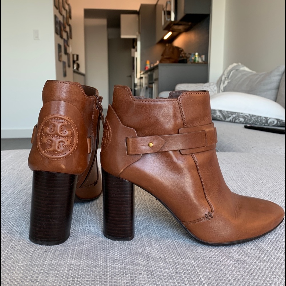 Tory Burch Brown Learher Booties